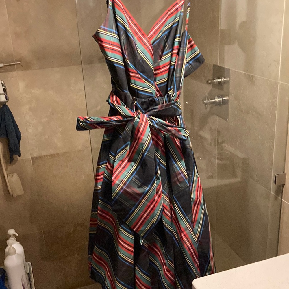J crew plaid dress size 8